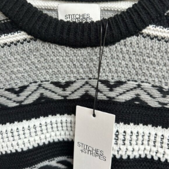 NWT Stitches + Stripes Black and Gray Women's Sweater - Picture 3 of 6
